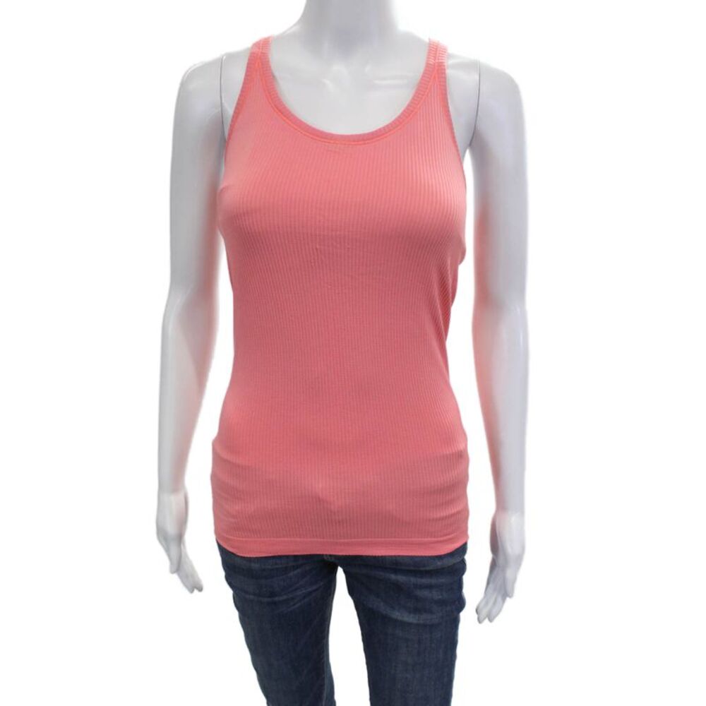 Lululemon Womens Padded Racer Back Sleeveless Active Top Orange Size 6